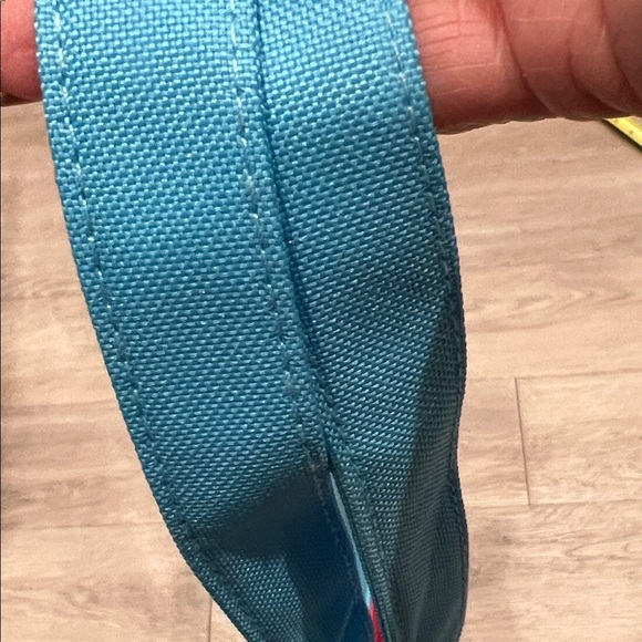 Lancôme Blue Large Tote with French Riviera Girl Graphic Design Beach Rose